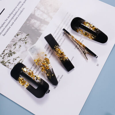 DIY crystal drop glue mold hair clip handmade hair clip headband flower homemade jewelry silicone mold