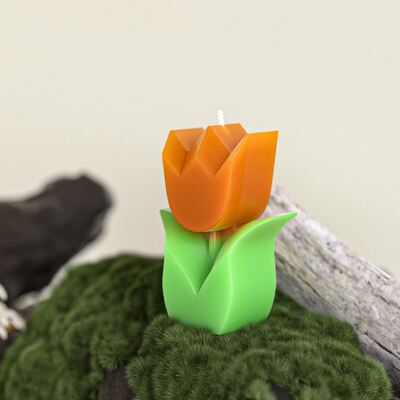 DIY 3D Flower Aromatherapy Candle Dropping Mold Tulip Sunflower Gypsum Silicone Mold
