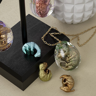 DIY Gel Dinosaur Egg Egg Pendant Dragon Baby One Piece Starry Sky Ball Pendant Earrings Silicone Mold