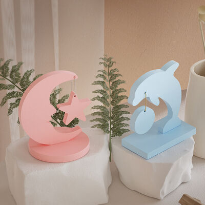 Crystal Drip Glue Love Picture Frame Grinding Tool Moon Dolphin Heart shaped Gypsum Pendant Hanging Silicone Mold