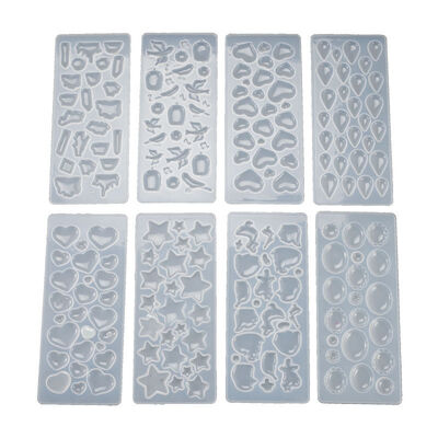 DIY crystal dropper mold, gemstone patch, multi specification star pendant, pendant, sticker, silicone mold