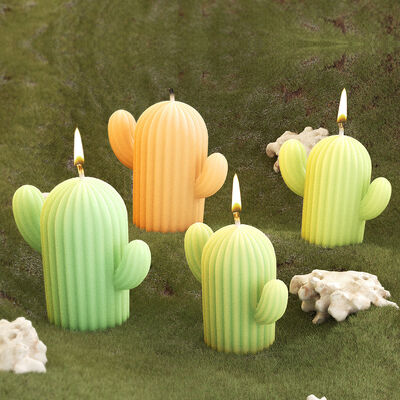 Large, medium, and small drop glue cactus potted plant ornament grinding DIY candle aromatherapy gypsum silicone mold
