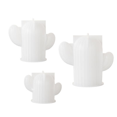 Large, medium, and small drop glue cactus potted plant ornament grinding DIY candle aromatherapy gypsum silicone mold