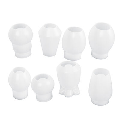 DIY crystal dropper resin test tube vase gypsum cement lace round mouth candle holder silicone mold