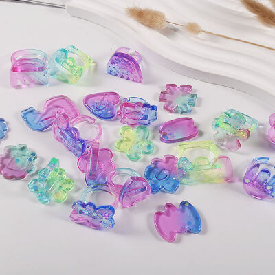 DIY crystal drop adhesive ring silicone mold mirror shaped flower ring jewelry drop adhesive grinding tool