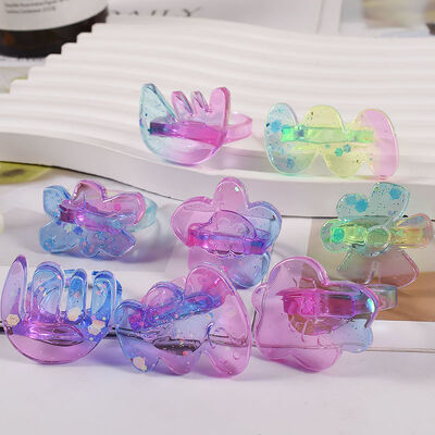 DIY crystal drop adhesive ring silicone mold mirror shaped flower ring jewelry drop adhesive grinding tool