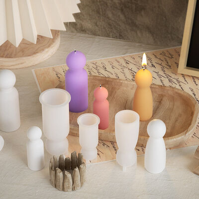 Dropping glue simple portrait geometry 3D three-dimensional decoration DIY character candle aromatherapy gypsum silicone mold