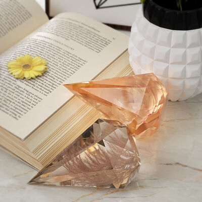 DIY crystal dropper resin candle geometric mirror octagonal grinding tool diamond cone silicone mold