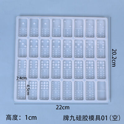 DIY crystal dropper mold, Domino's self-made personalized creation, a pair of Pai Jiu brand silicone molds