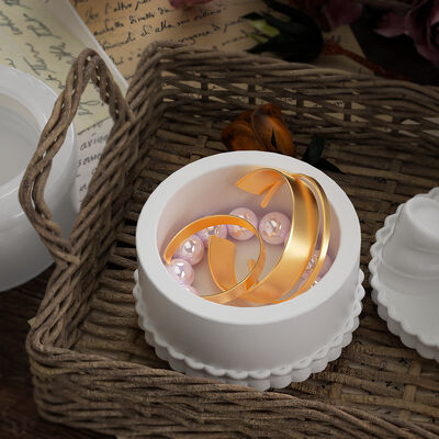 Dropping Glue Oval Boat Flowerpot Silicone Mold DIY Gypsum Storage Bowl Candle Cup Container Ornament Grinding