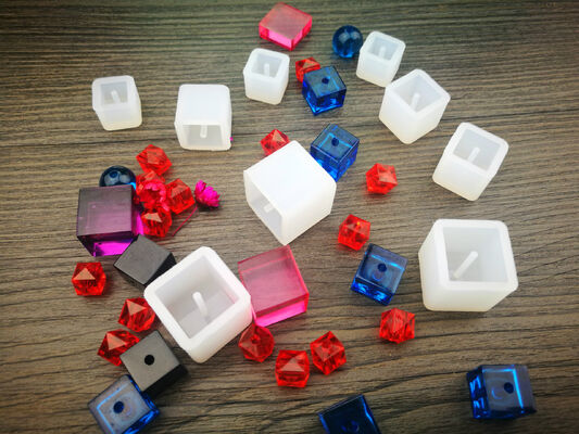 Bead Pendant Silicone Mold DIY Jewelry Mold Crystal Drip Glue AB Glue Round Spherical Body With Holes