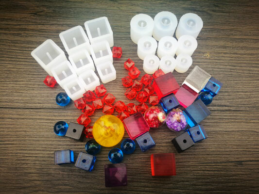 Bead Pendant Silicone Mold DIY Jewelry Mold Crystal Drip Glue AB Glue Round Spherical Body With Holes