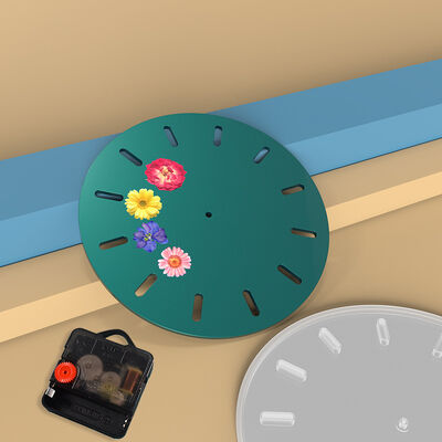 DIY Crystal Dropping Glue Mold Large Round Clock Disk Ornament Silicone Mold Spot Wholesale