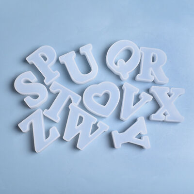 DIY Crystal Dropping Gel Mold With 26 English Letters Creative Handmade Ornament Silicone Mold