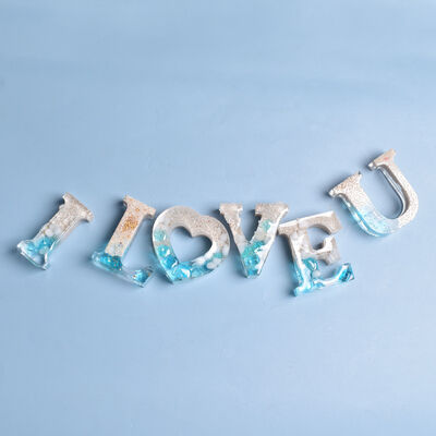 DIY Crystal Dropping Gel Mold With 26 English Letters Creative Handmade Ornament Silicone Mold
