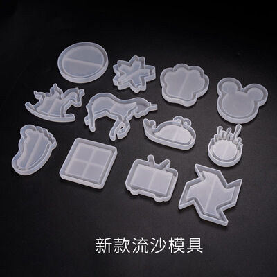 DIY Crystal Dropper Mold, Quicksand Mold, Wooden Horse Windmill Hanging Decoration, Quicksand Pendant, Silicone Mold