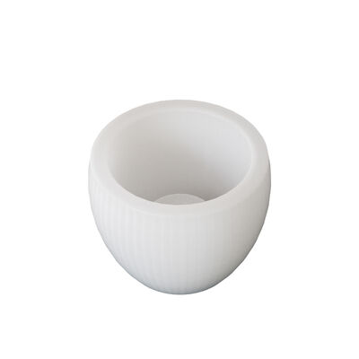 Circular Striped Aromatherapy Candle Cup Base Silicone Mold DIY Cement Gypsum Candle Holder Ornament Grinding Tool