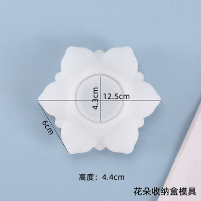 DIY crystal dropper mold, lotus flower candle holder, flower storage box mold, self-made silicone mold
