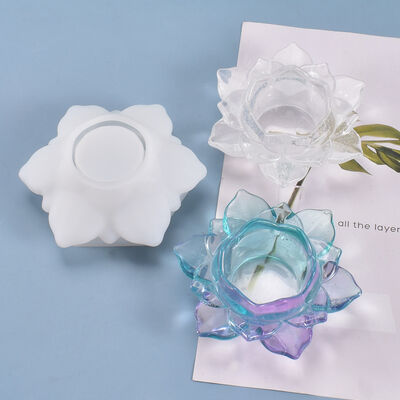 DIY crystal dropper mold, lotus flower candle holder, flower storage box mold, self-made silicone mold