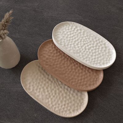 Water ripple oval aromatherapy gypsum tray silicone mold DIY jewelry storage dish drip glue mold