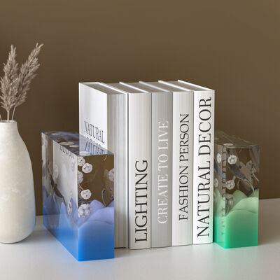 Crystal dropper resin rectangular book file ornament dropper mold DIY specimen jewelry silicone mold