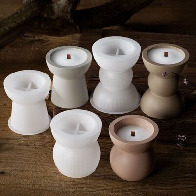 European style minimalist ins style aromatherapy candle cup silicone mold DIY drip resin gypsum storage jar candle holder ornament