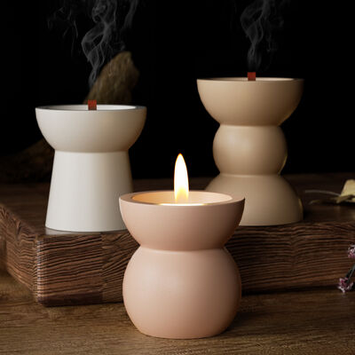 European style minimalist ins style aromatherapy candle cup silicone mold DIY drip resin gypsum storage jar candle holder ornament