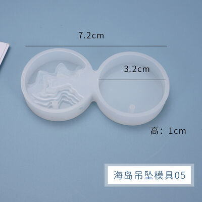 DIY Crystal Droplet Mold Island Island Creative Ladder Field Round Droplet Silicone Mold Wholesale
