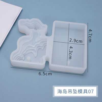 DIY Crystal Droplet Mold Island Island Creative Ladder Field Round Droplet Silicone Mold Wholesale