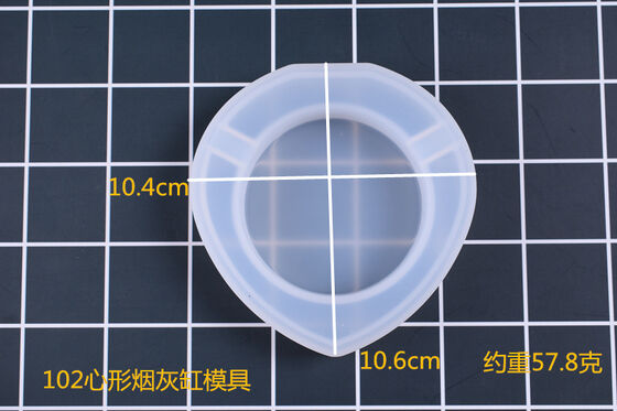 DIY crystal dropper silicone mold small heart-shaped square diamond circular plum blossom ashtray mold