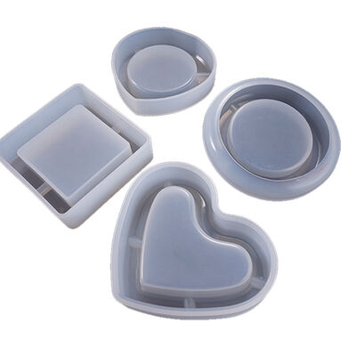DIY crystal dropper silicone mold small heart-shaped square diamond circular plum blossom ashtray mold