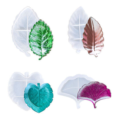 DIY crystal dropper mold, leaf storage tray, fruit dish, silicone mold