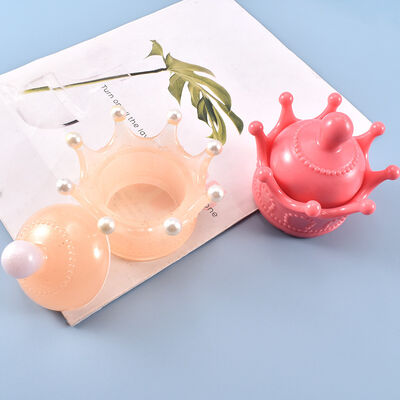 DIY Crystal Drop Gel Crown Storage Box Mold Crown Storage Box Candle Stand Silicone Mold Wholesale
