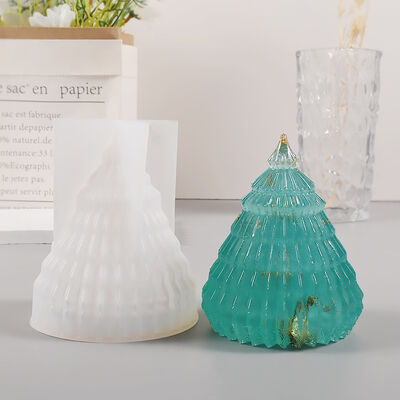 Crystal dropper Christmas candle silicone mold DIY origami Christmas tree aromatherapy gypsum ornament grinding tool