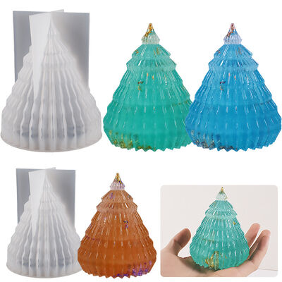 Crystal dropper Christmas candle silicone mold DIY origami Christmas tree aromatherapy gypsum ornament grinding tool
