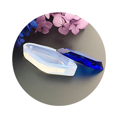 Crystal dropper pendant silicone mold DIY handmade cut gemstone piece diamond stone mold