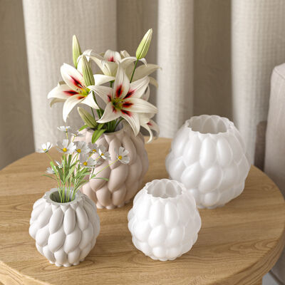 Cross border rotating raindrop vase storage box silicone mold geometry ins wind gypsum flowerpot drip mold