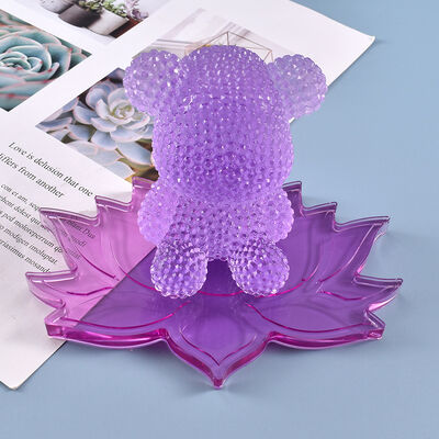 DIY Crystal Dropping Gel Mold Lotus Storage Platform Cup Mat Multi purpose Silicone Mold Spot Wholesale