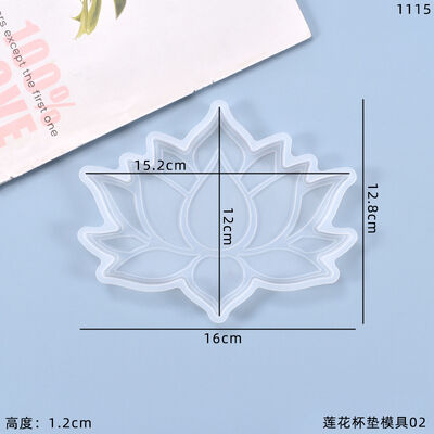 DIY Crystal Dropping Gel Mold Lotus Storage Platform Cup Mat Multi purpose Silicone Mold Spot Wholesale