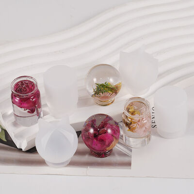 DIY Drip Glue Small Bottle Mold Drifting Bottle Micro Landscape DIY Dry Flower Pendant 3D Bottle Pendant Silicone Mold