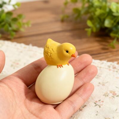 DIY Easter Aromatherapy Gypsum Resin Dropping Gel Standing Egg Chicken Candle Pendant Silicone Mold