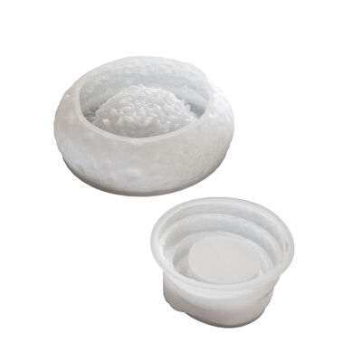 DIY circular space rock stone pattern pile snake aromatherapy gypsum candle cup storage box silicone mold