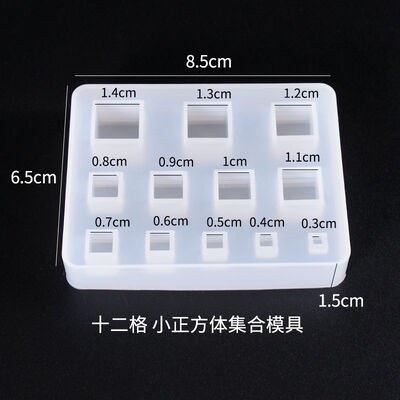 DIY crystal dropper mold irregular gemstone patch pendant triangular circular silicone mold