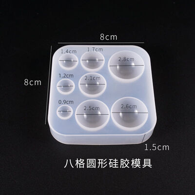 DIY crystal dropper mold irregular gemstone patch pendant triangular circular silicone mold