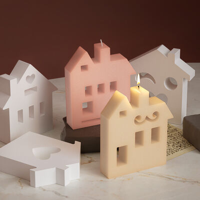 DIY Drip Glue Aromatherapy Candle Silicone Mold Gypsum Cement Love House Easter Candle Grinding Tools Wholesale