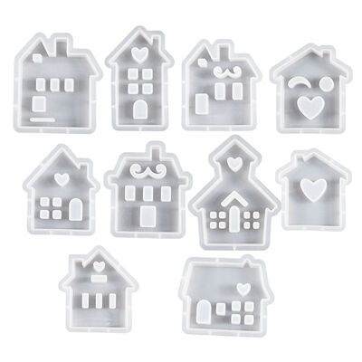 DIY Drip Glue Aromatherapy Candle Silicone Mold Gypsum Cement Love House Easter Candle Grinding Tools Wholesale