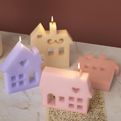 DIY Drip Glue Aromatherapy Candle Silicone Mold Gypsum Cement Love House Easter Candle Grinding Tools Wholesale