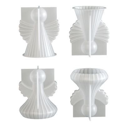 Cross border new silicone mold DIY Angel Wings Aromatherapy Candle Dropping Glue Pendant Gypsum Mold