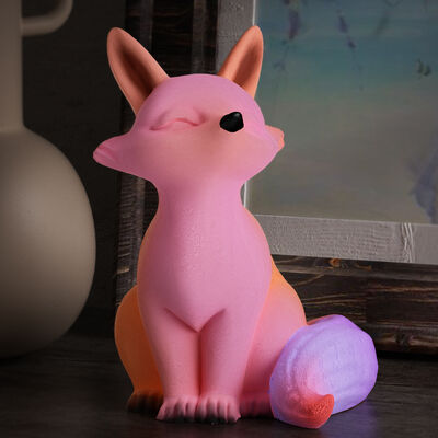 DIY Crystal Dropping Glue 3D Stereoscopic Cartoon Mirror Little Fox Fragrance Candle Gypsum Ornament Silicone Mold Wholesale