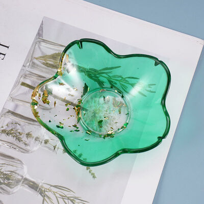 DIY Crystal Dropping Gel Mold Dish Petal Small Dish Ornament Platform Storage Mirror Silicone Mold